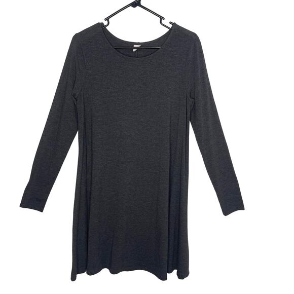 Old Navy women's medium dress gray knit tunic stretchy soft comfortable - Picture 1 of 12